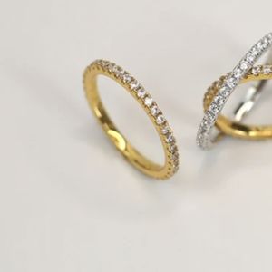 Diamond Eternity Band 18K Gold Over Sterling Silver